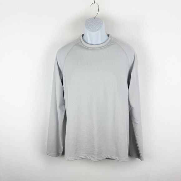MUSTO Evolution Mens Size Medium Long Sleeve Gray Shirt With UPF 50 - Picture 1 of 16
